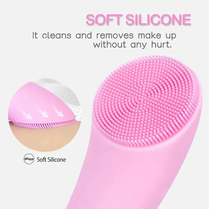 Heated Facial Cleansing Brush with 5 Vibration Settings