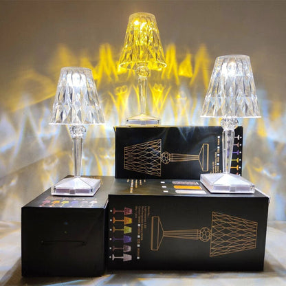 Radiant Gem Table Lamp with Chic Crystal Finish