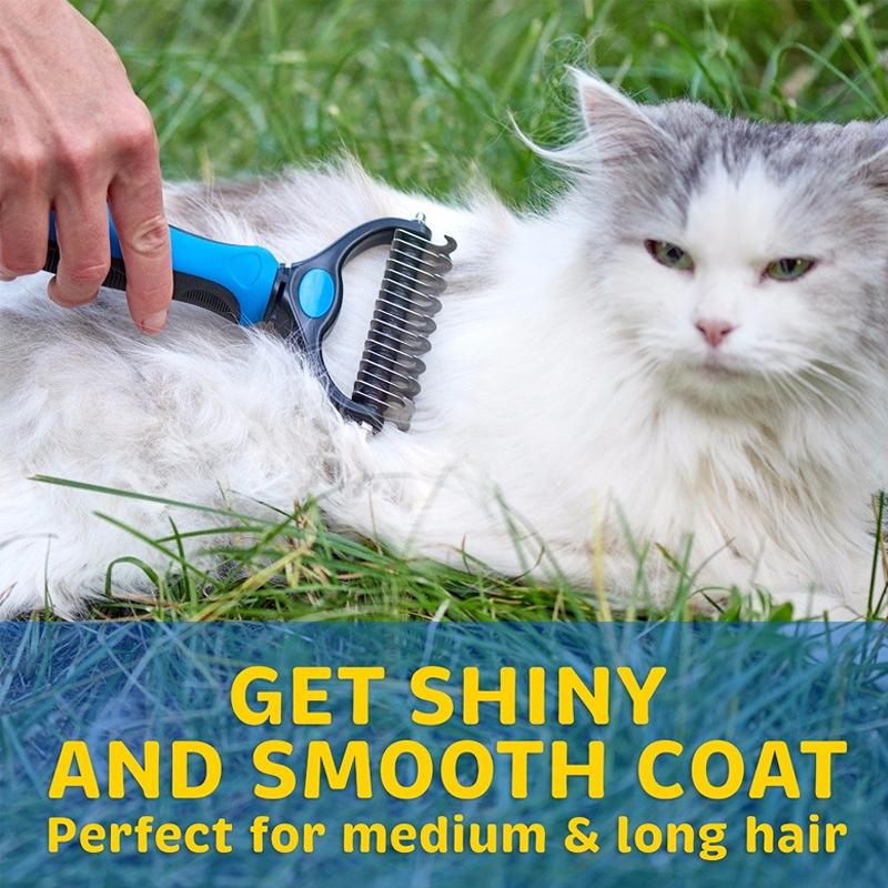 Effortless Grooming Brush for Medium to Long Haired Pets