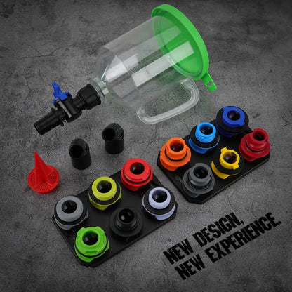 Effortless Oil Change Adapter Kit with Magnetic Organizers