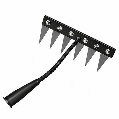 Heavy-Duty Garden Rake for Precision Weeding & Soil Care