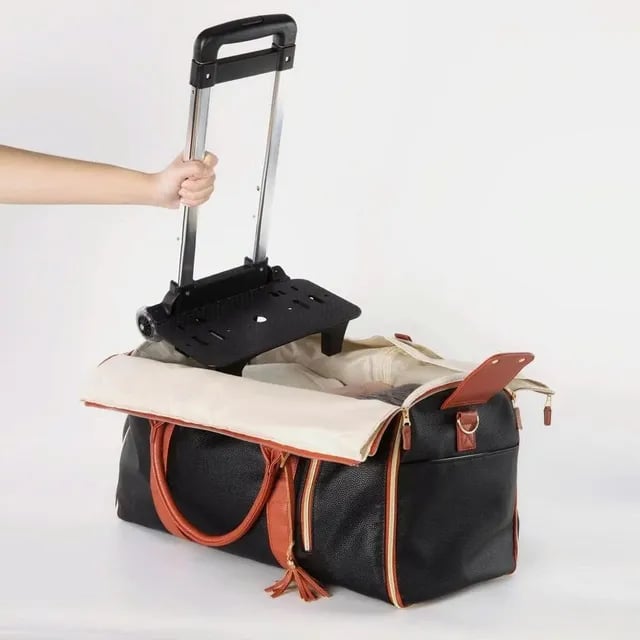 Versatile 60L Travel Duffel with Garment Organizer and Shoe Storage