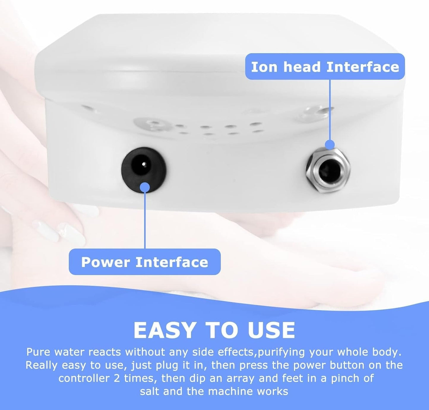 Relaxing Ionic Foot Soak Device with 30-Minute Auto Shutoff