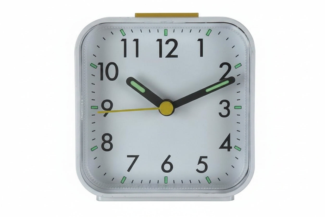 Whispering Alarm Clock with Gentle Glow and Snooze Feature