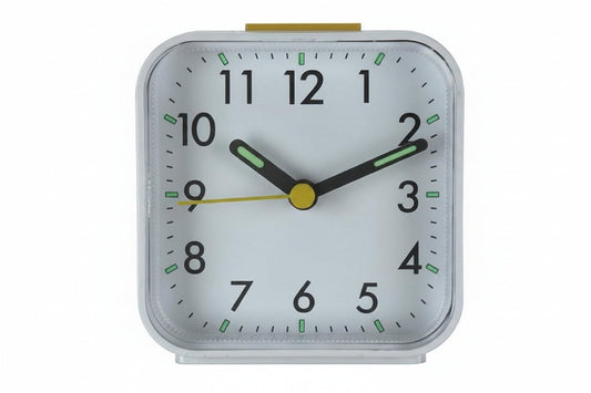 Whispering Alarm Clock with Gentle Glow and Snooze Feature