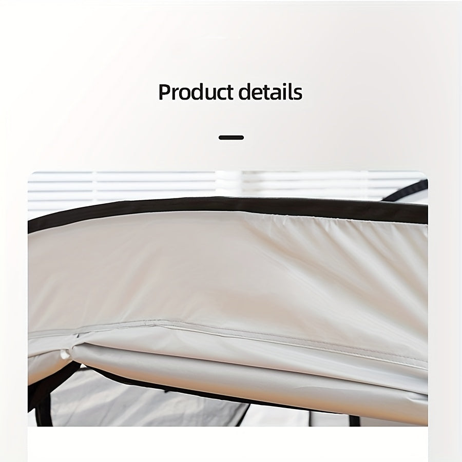 Compact Outdoor Sleeping Shelter with Zipper Closure & Bug Defense