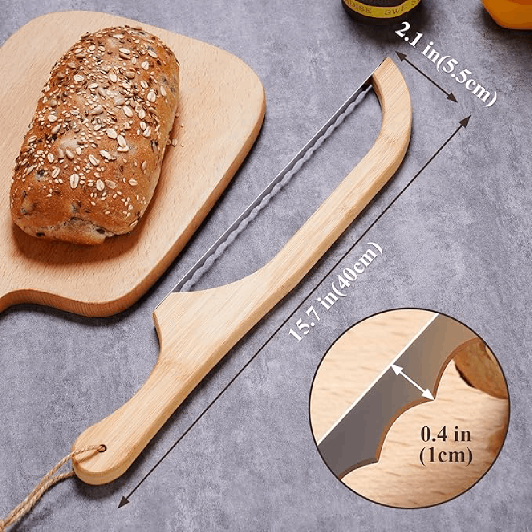 10-Inch Artisan Bread Cutter with Non-Slip Grip