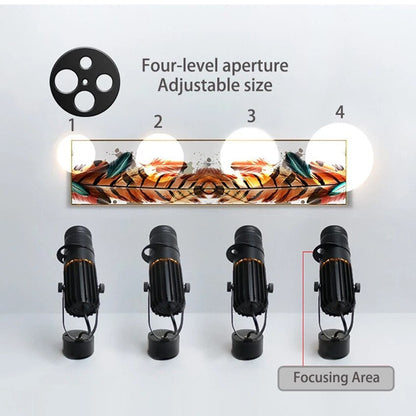 Versatile LED Accent Light with Directional Head and Brightness Control