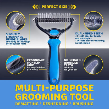 Effortless Grooming Brush for Medium to Long Haired Pets