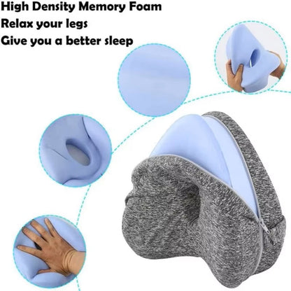Ergonomic Leg Support Pillow with Adjustable Strap and Breathable Design