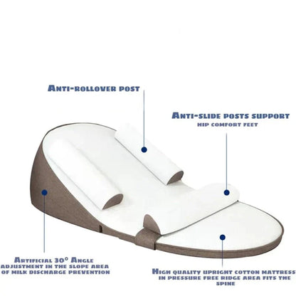 Comfort Wedge Pillow for Infants with Soft Memory Foam Support