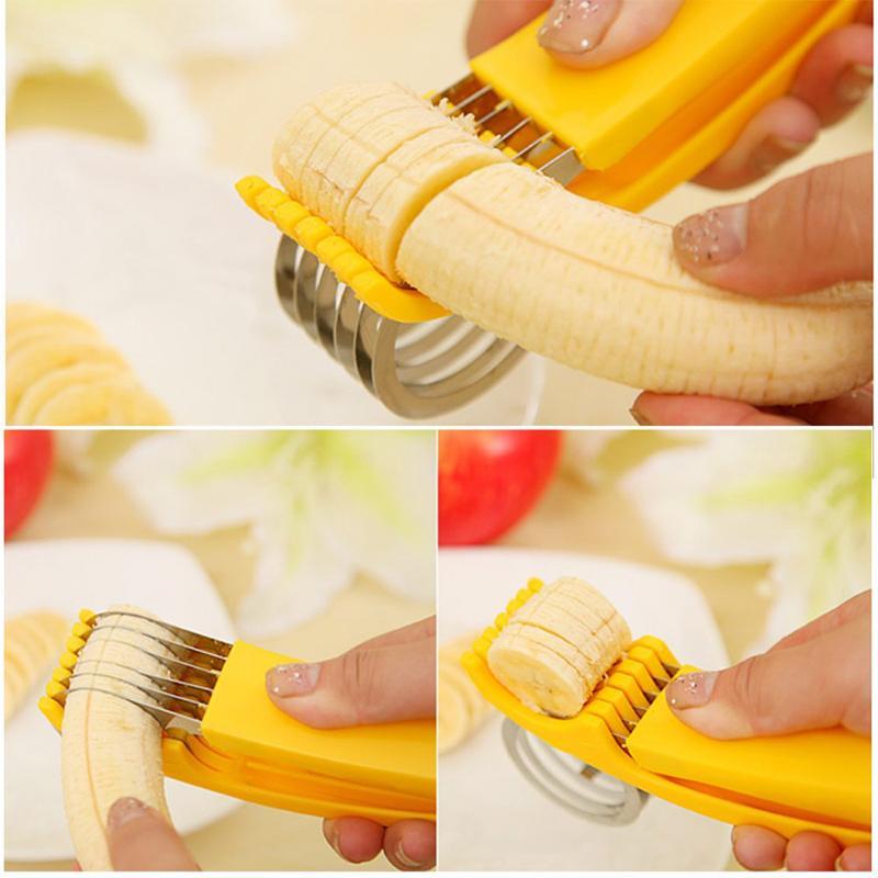 Effortless Fruit Slicer for Quick and Even Banana Slices