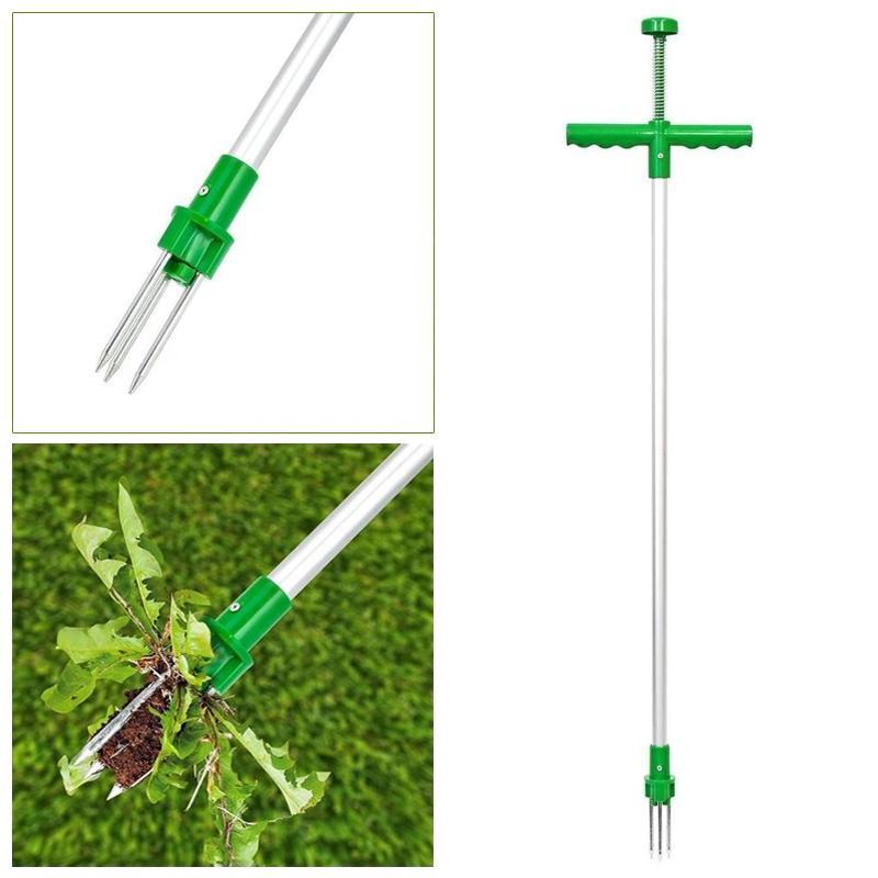 ErgoWeed Remover with Tri-Claw Design and Foot Operated Mechanism