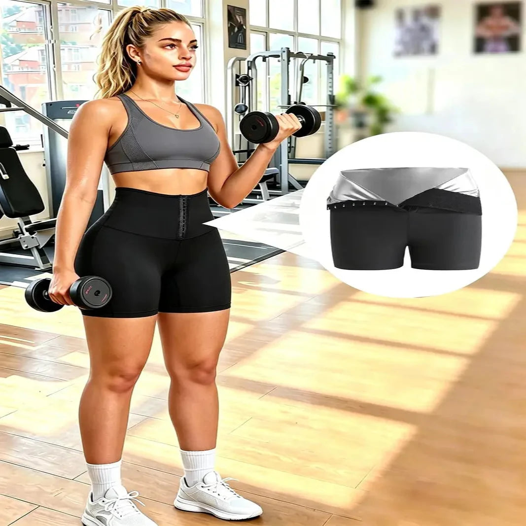 Ultimate Comfort High Waist Workout Shorts with Moisture Control & Waist Wrap