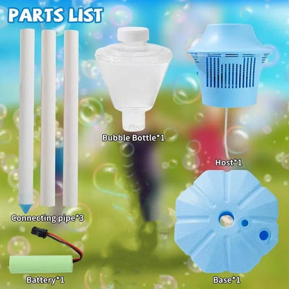Effortless Bubble Machine with Adjustable Height and 20,000 Bubbles/Minute