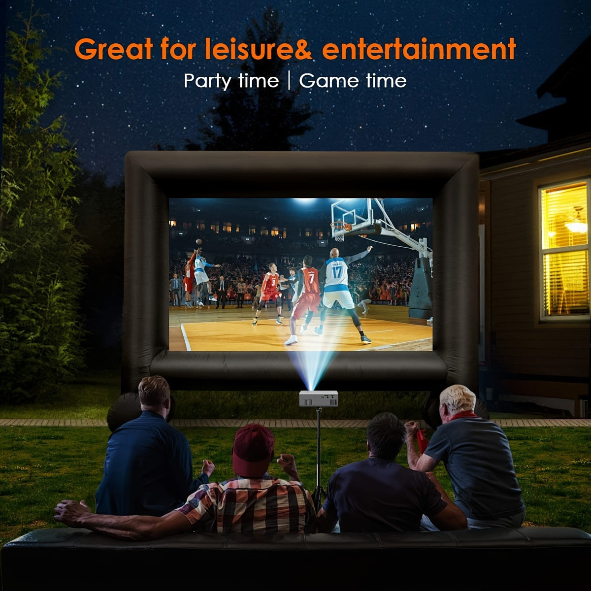 Compact Entertainment Projector with 3000 Lumen Brightness