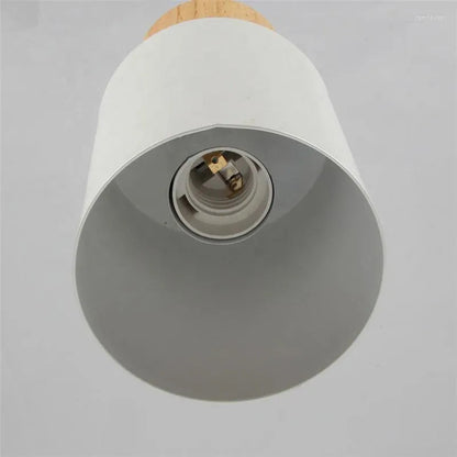 Sleek Wood and Metal Hanging Light Fixture for Modern Spaces
