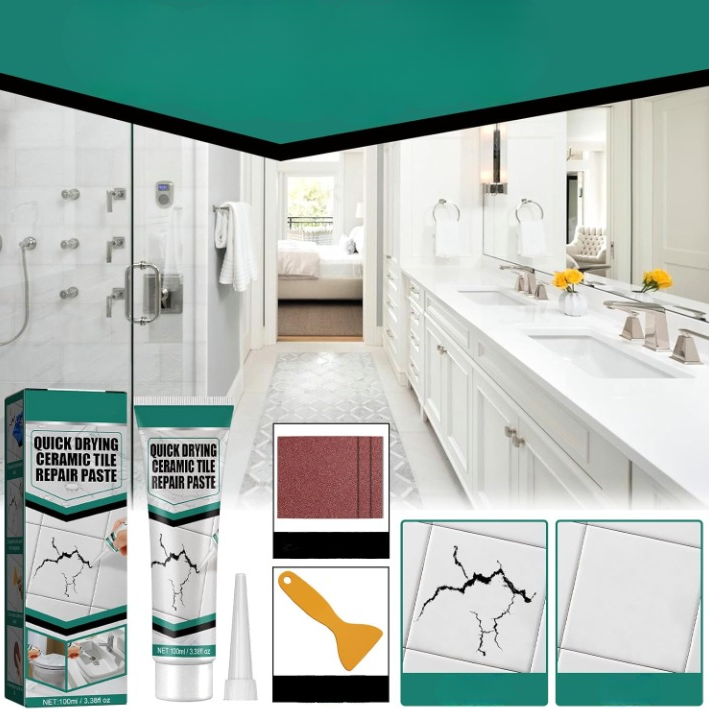 Ultimate Tile Repair Solution Kit with Spatula and Sandpaper