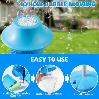 Effortless Bubble Machine with Adjustable Height and 20,000 Bubbles/Minute