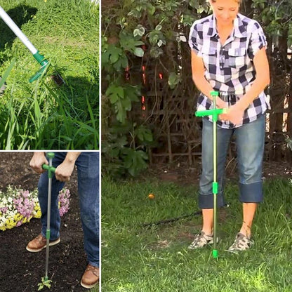 ErgoWeed Remover with Tri-Claw Design and Foot Operated Mechanism