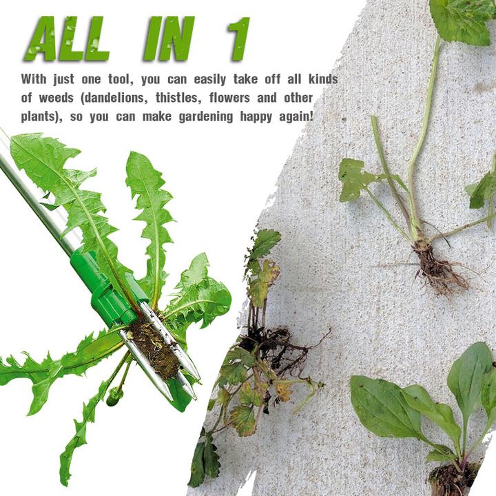 ErgoWeed Remover with Tri-Claw Design and Foot Operated Mechanism