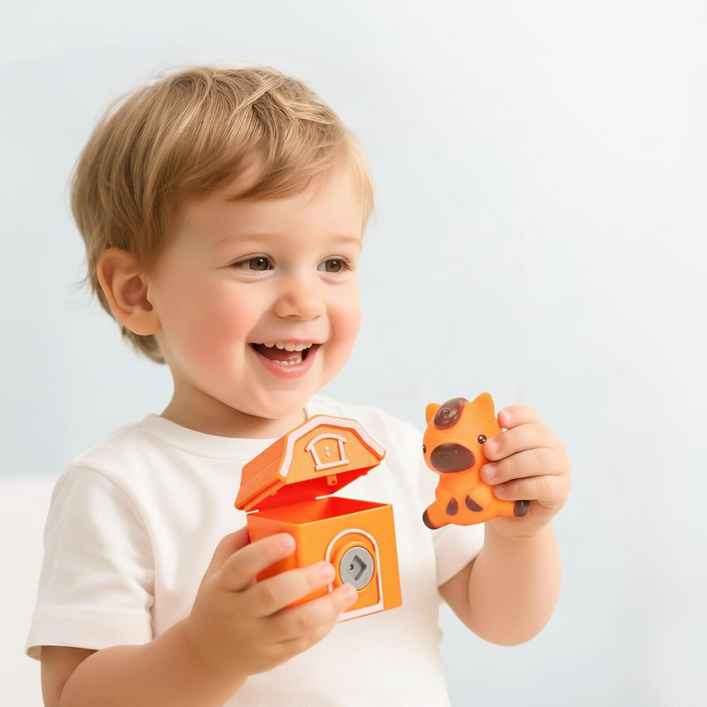 Interactive Farm Train Set for Counting and Sorting Fun
