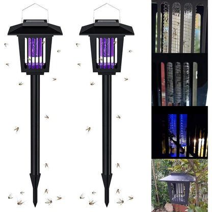 Solar-Powered Insect Eliminator with Automatic Dusk Activation