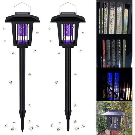 Solar-Powered Insect Eliminator with Automatic Dusk Activation