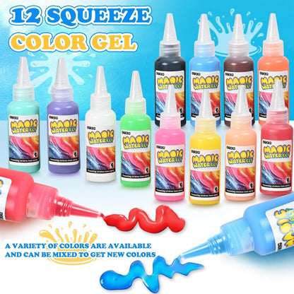 Create-A-Creature Gel Kit with 12 Colors and Molds for Kids
