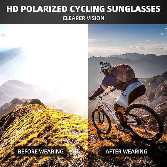 Adaptive Sports Sunglasses with Full UV Protection and Contoured Fit