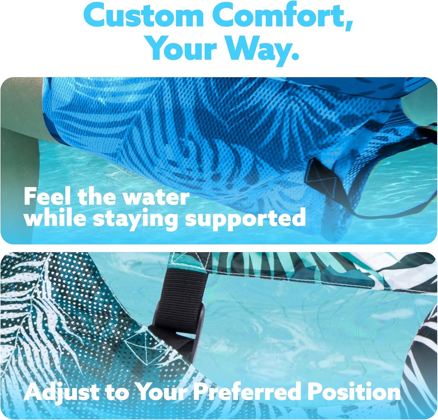 Comfort Mesh Pool Lounger with Adjustable Depth – Set of 2