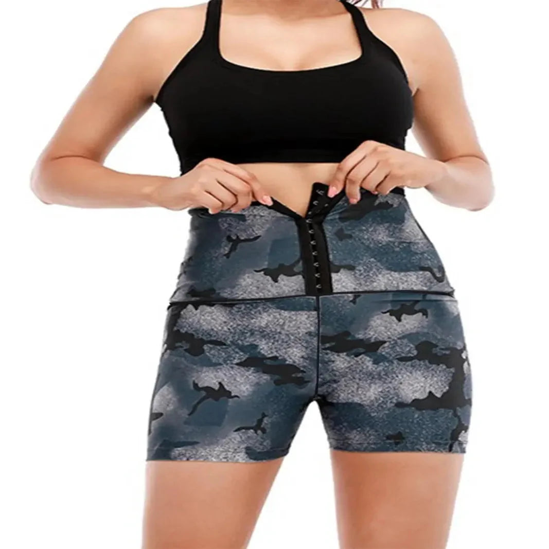 Ultimate Comfort High Waist Workout Shorts with Moisture Control & Waist Wrap