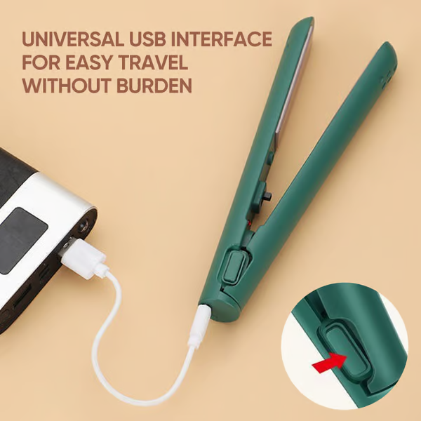 Compact Dual-Function Hair Styler with Ceramic Technology