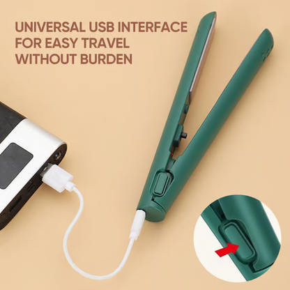 Compact Dual-Function Hair Styler with Ceramic Technology