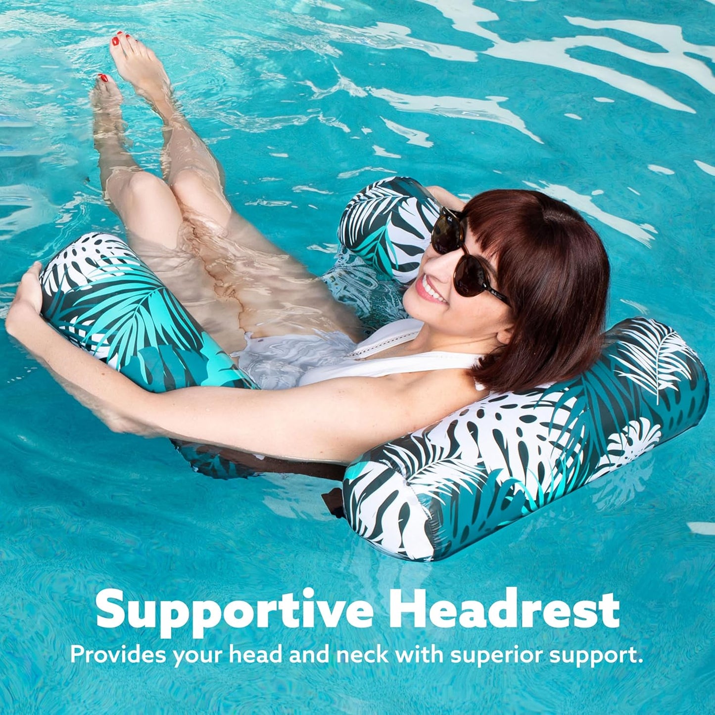 Comfort Mesh Pool Lounger with Adjustable Depth – Set of 2