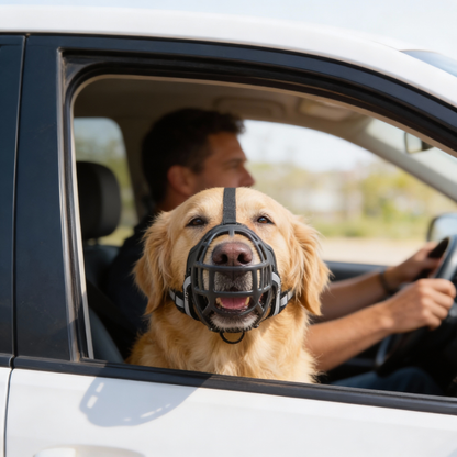Comfort Fit Dog Muzzle with Customizable Straps