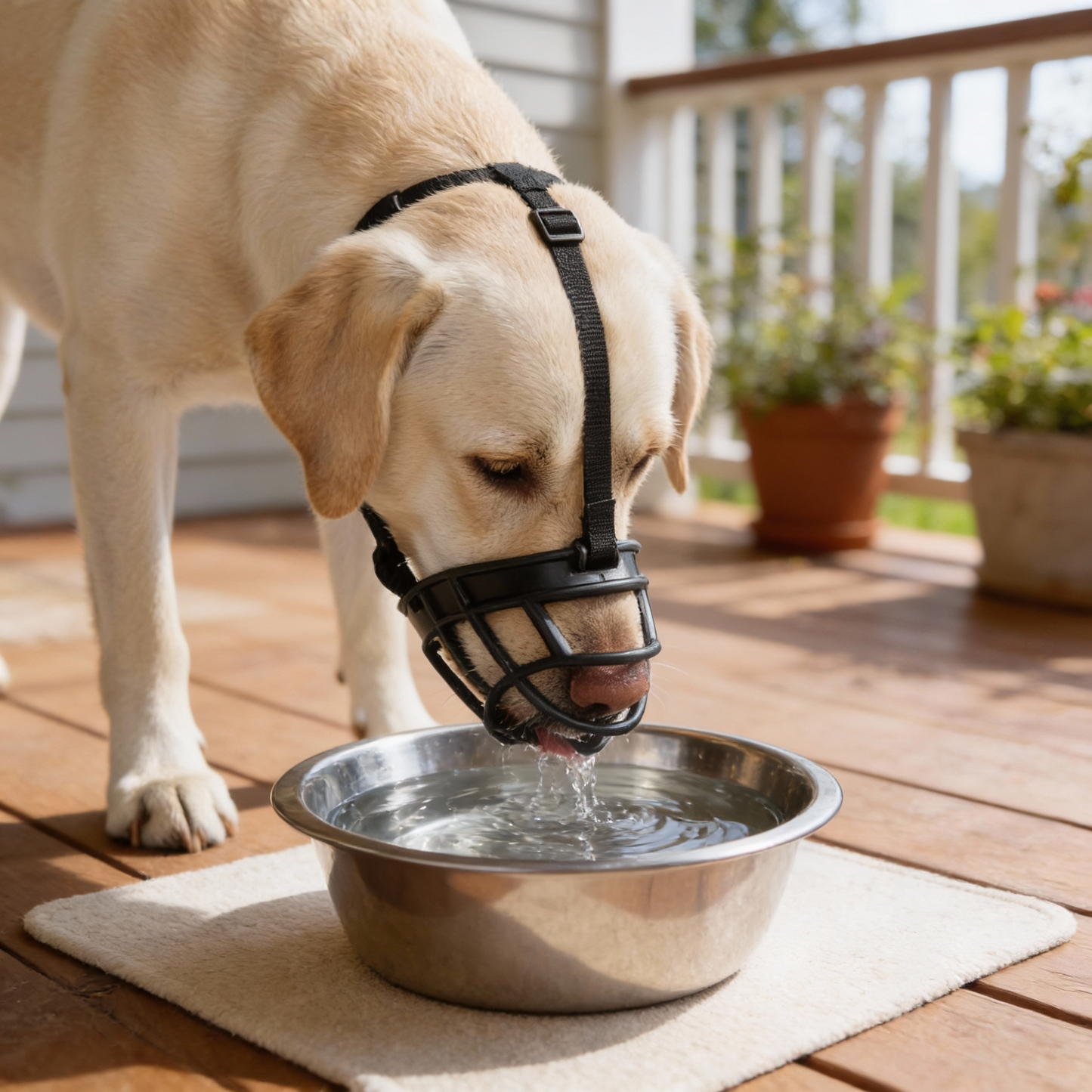 Comfort Fit Dog Muzzle with Customizable Straps