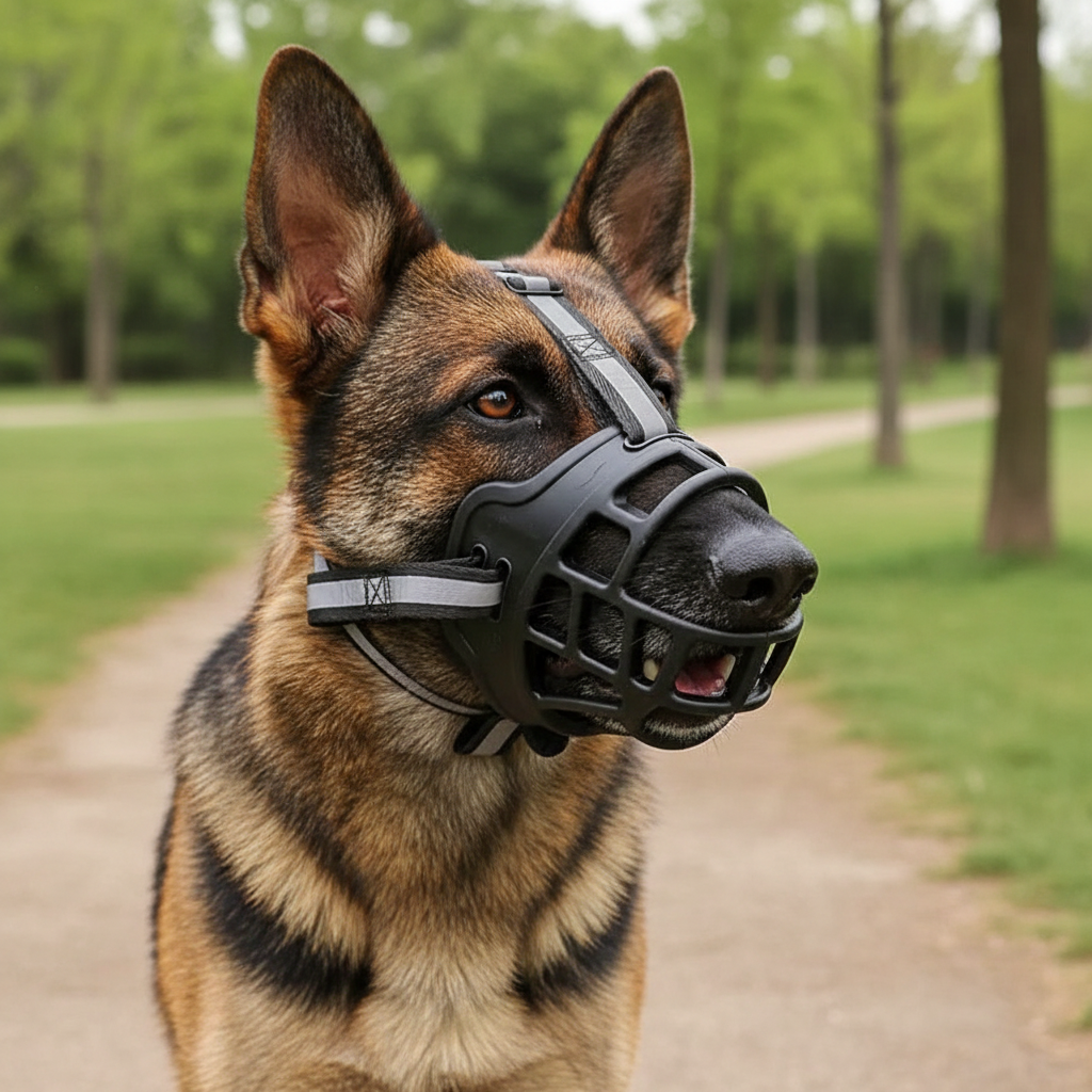 Comfort Fit Dog Muzzle with Customizable Straps