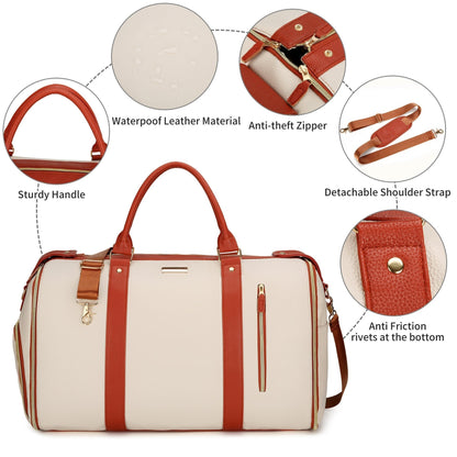 Versatile 60L Travel Duffel with Garment Organizer and Shoe Storage