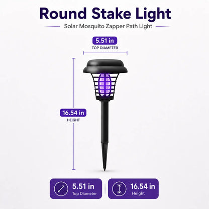 Solar-Powered Insect Eliminator with Automatic Dusk Activation