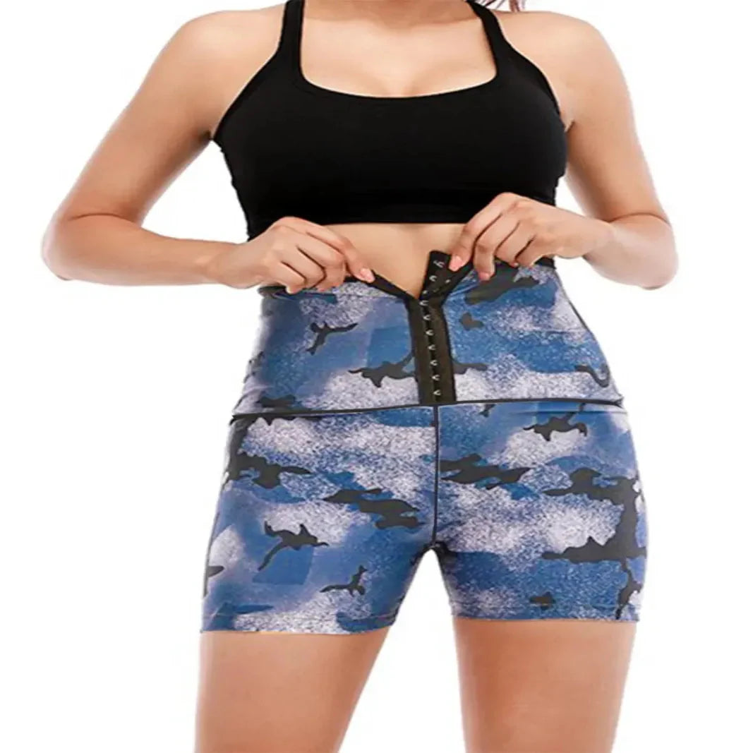 Ultimate Comfort High Waist Workout Shorts with Moisture Control & Waist Wrap