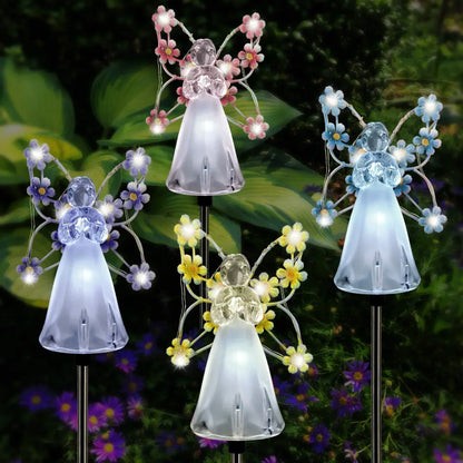 Heavenly Glow Solar Garden Light with Warm LED and Auto Activation