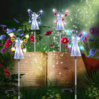 Heavenly Glow Solar Garden Light with Warm LED and Auto Activation