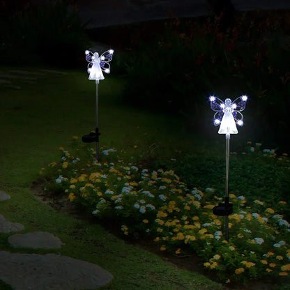 Heavenly Glow Solar Garden Light with Warm LED and Auto Activation