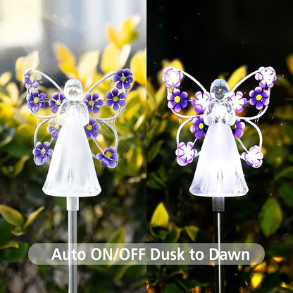 Heavenly Glow Solar Garden Light with Warm LED and Auto Activation