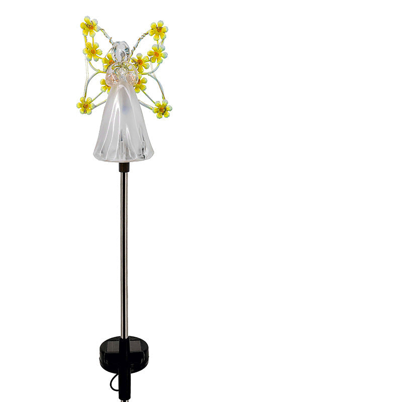 Heavenly Glow Solar Garden Light with Warm LED and Auto Activation