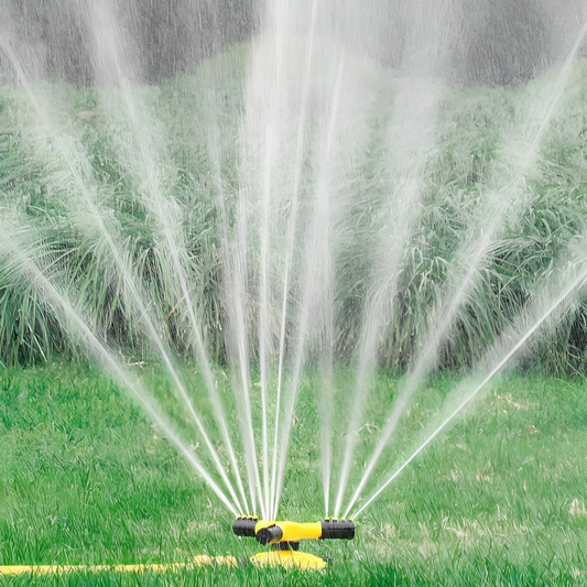 360° Adjustable Sprinkler System with Four Custom Nozzles