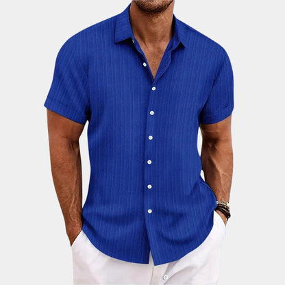 Lightweight Summer Shirt with Open Stitch Design and Relaxed Fit