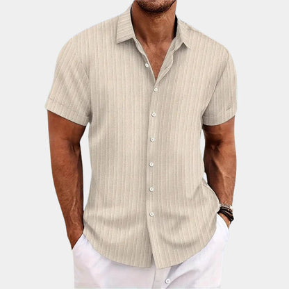 Lightweight Summer Shirt with Open Stitch Design and Relaxed Fit