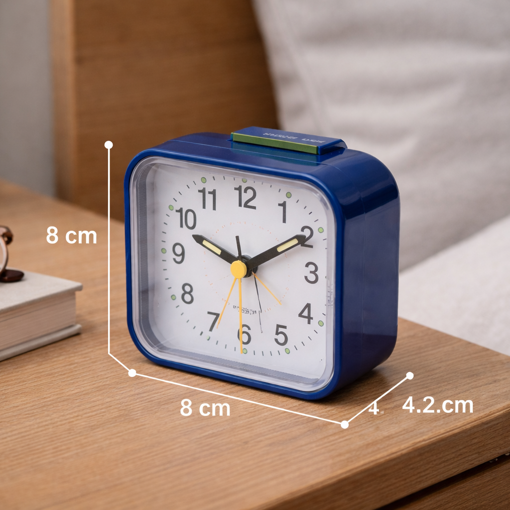 Whispering Alarm Clock with Gentle Glow and Snooze Feature